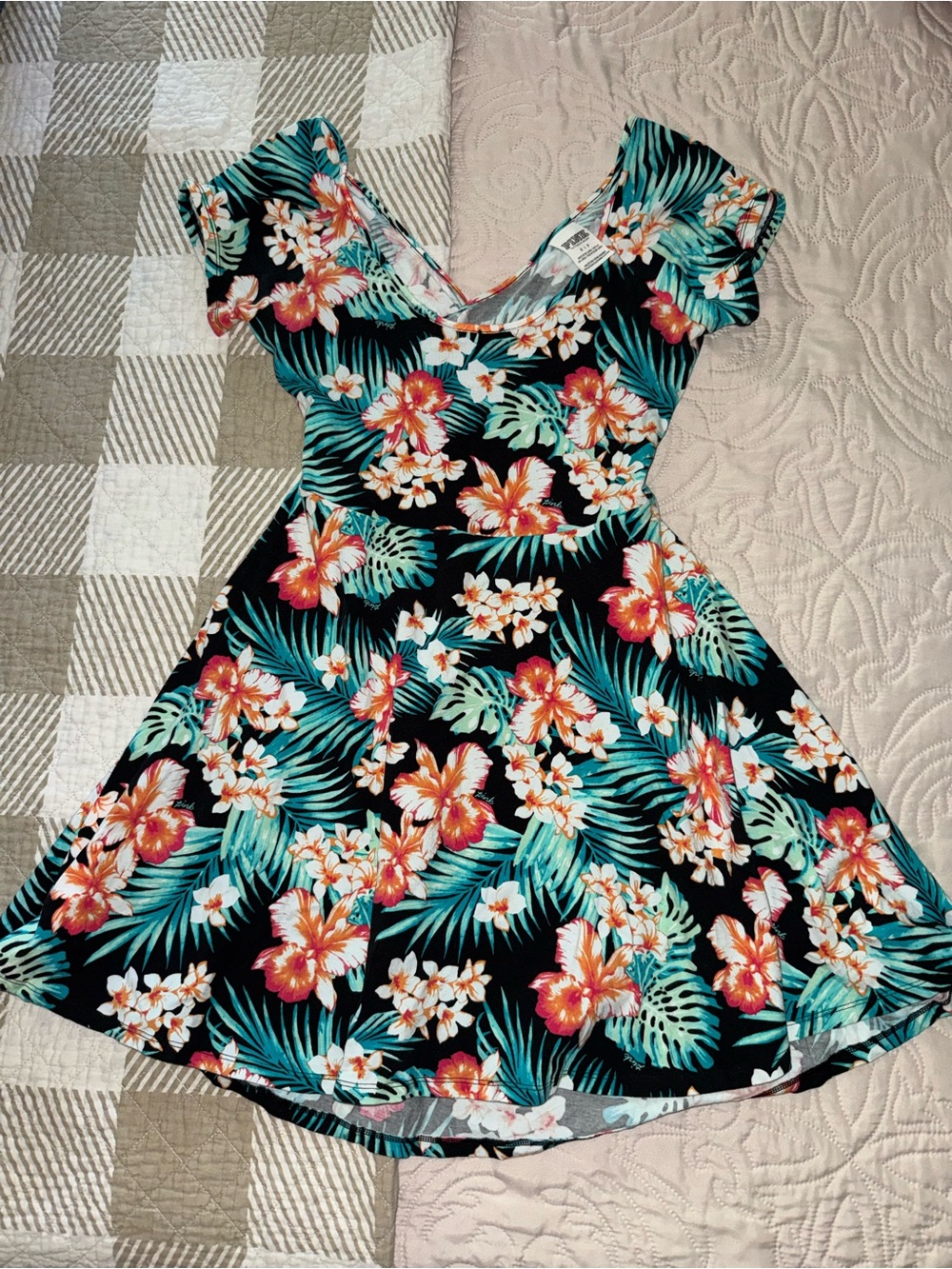 Victoria’s Secret PINK Floral Tropical Fit & Flare Dress